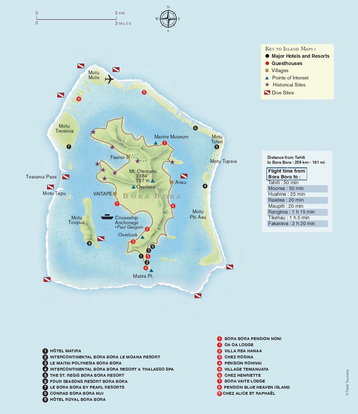 ボラボラ島マップ