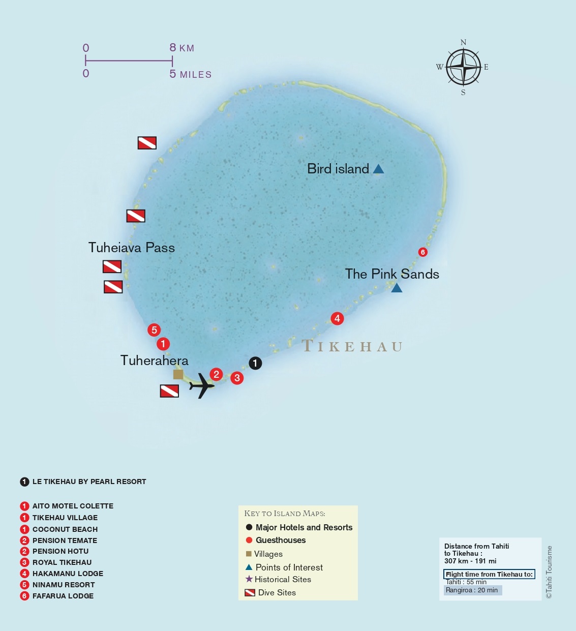 ティケハウ島マップ